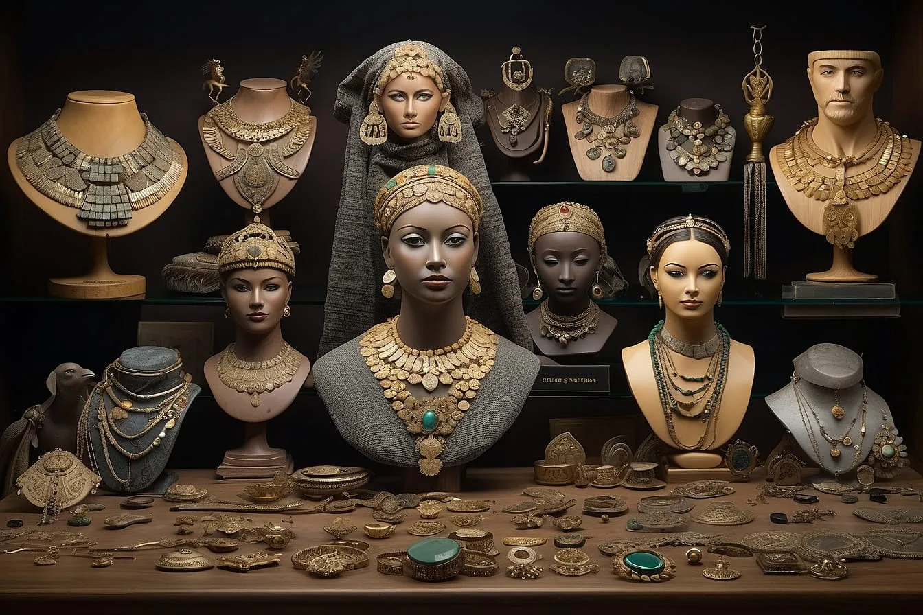 Bijuterias em geral tais como: Colares, Pulseiras, Objetos de decoração e Acessórios para o cabelo em cerâmica