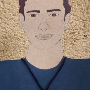 Colar tucano com fio de algodão