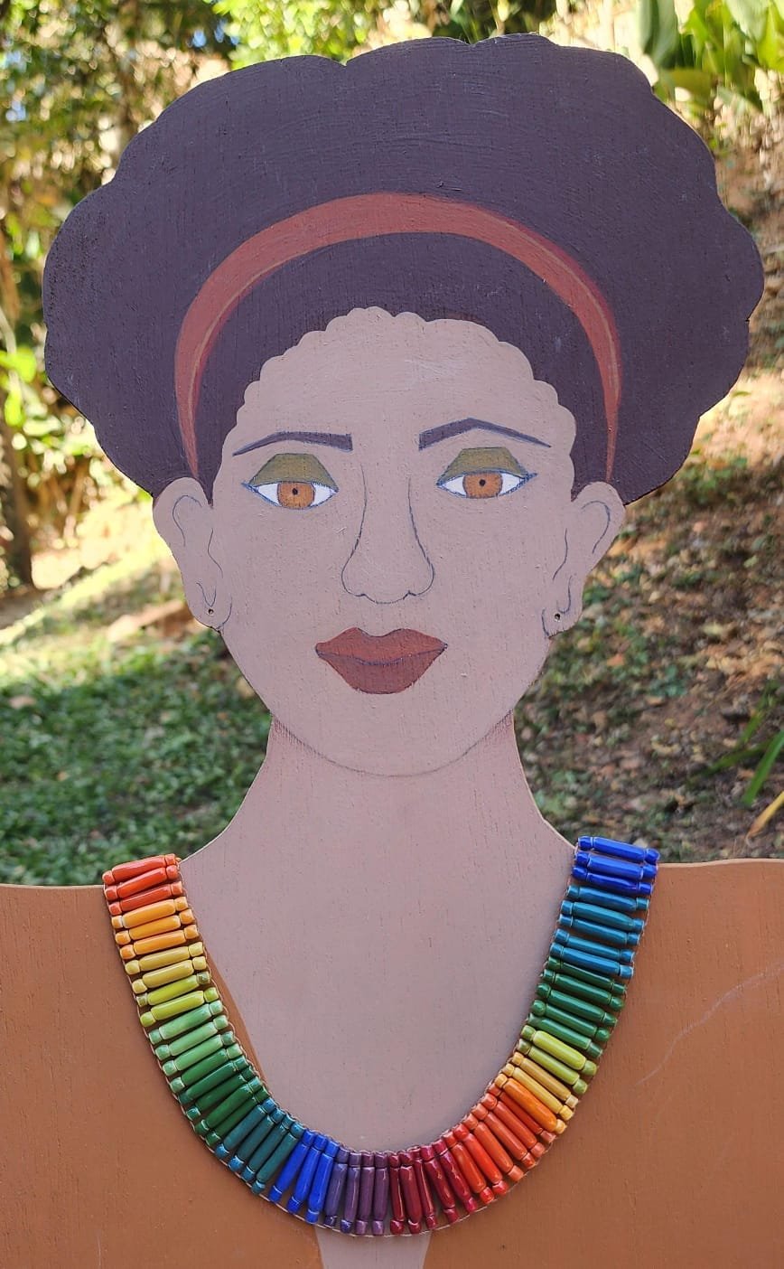 Colar coleira vitrificada brilhante - Imagem 2